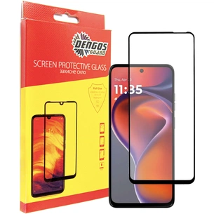 Скло захисне Dengos Full Glue Motorola G15/G15 Power (black) (TGFG-397) зображення 1