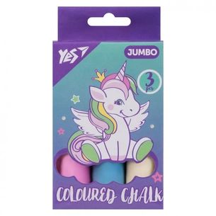 Крейда Yes кольорова Glamour 3 шт JUMBO (400495) зображення 1
