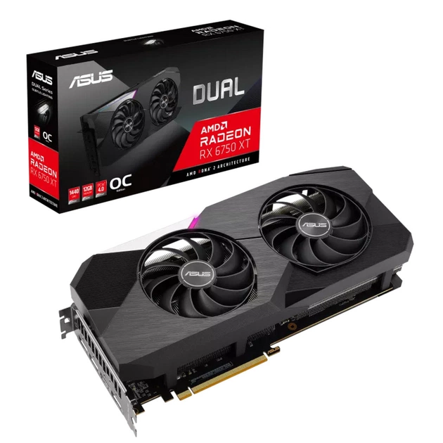Відеокарта ASUS Radeon RX 6750 XT 12Gb DUAL OC (DUAL-RX6750XT-O12G) - зображення 1