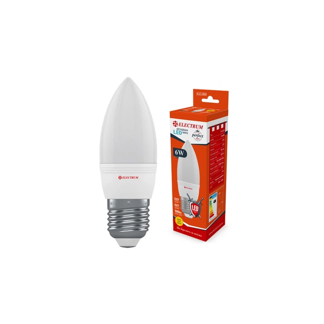 Лампочка Electrum С37 6W PA LC-32/1 Е27 3000K PERFECT (A-LC-1869) - изображение 1