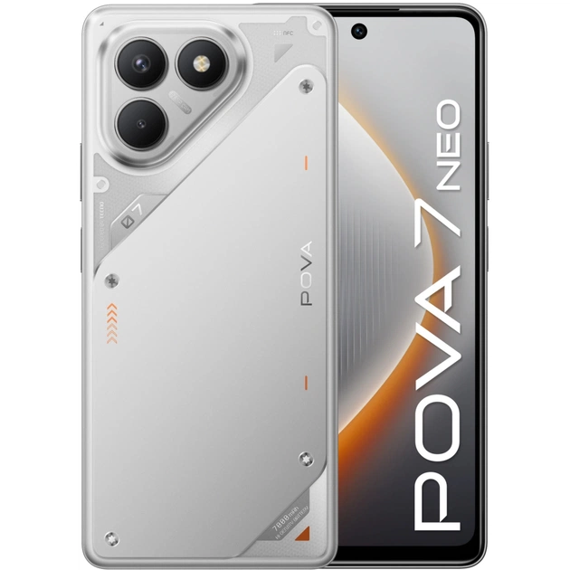 Мобільний телефон Tecno POVA 7 Neo 8/128Gb Magic Silver (4894947086809 / 4894947084263) - зображення 1