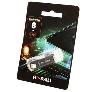 USB флеш накопичувач Hi-Rali 8GB Shuttle Series Silver USB 2.0 (HI-8GBSHSL) зображення 1