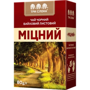 Чай Три Слона "Міцний" 80 г (ts.12333) изображение 1