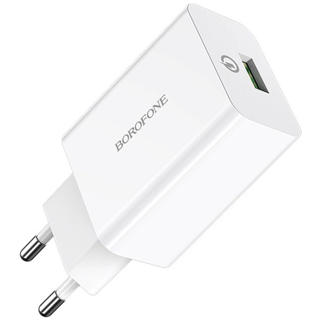 Зарядний пристрій BOROFONE BA21A White (BA21AW) - зображення 1