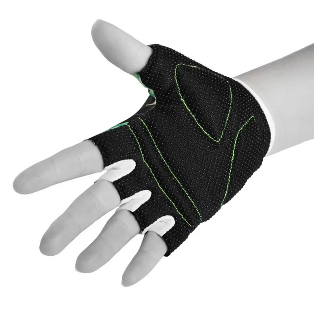 Велорукавиці PowerPlay Children 001 Black Leaves 2XS (001_Black_2XS) - зображення 4