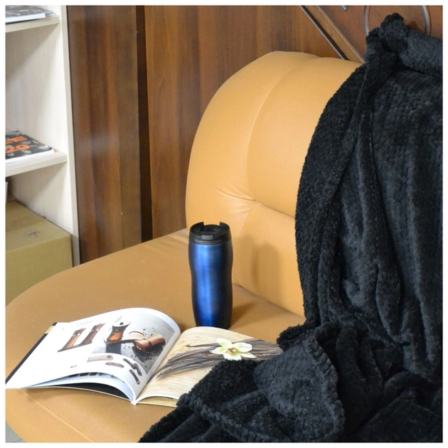 Плед Bergamo Diamond чорний 130 х 180 см (70030205-01) - изображение 6