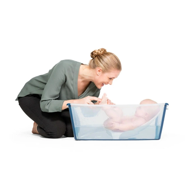 Ванночка Stokke Flexi Bath Складна Біло-бірюзова (531905) - изображение 5