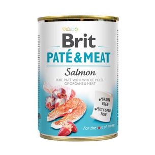 Вологий корм для собак Brit Care Pate and Meat для дорослих собак з лососем (8595602557462) зображення 1