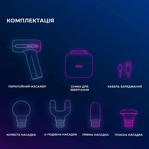 Масажер Yunmai Massage Gun EasePro (YMFG-M406) - зображення 20