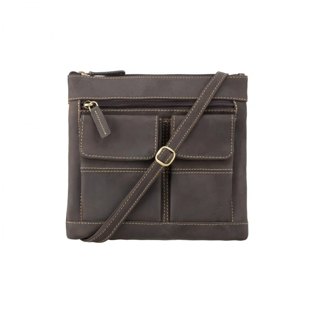Сумка Visconti 18608 Slim Bag Oil Brown (18608 OIL BRN) - зображення 1