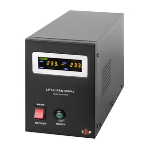 Пристрій безперебійного живлення LogicPower LPY- B - PSW-500VA+, 5А/10А (4149) зображення 1