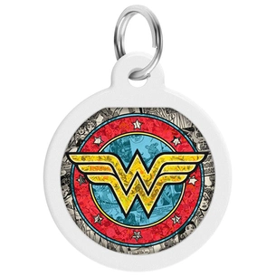 Адресник для тварин WAUDOG Smart ID з QR паспортом "Чудо-жінка 2", круг 25 мм (0625-1013ru-eng) зображення 1