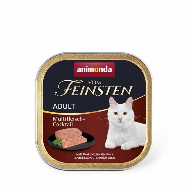Паштет для кошек Animonda Vom Feinsten Adult Multi Meat Cocktail 100 г (4017721832045) - изображение 1