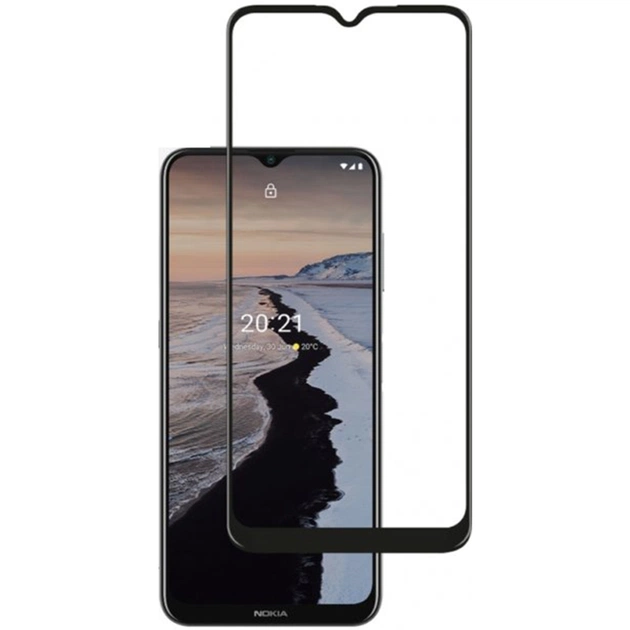 Стекло защитное Drobak Nokia С21 Plus (Black) (444468) - изображение 1