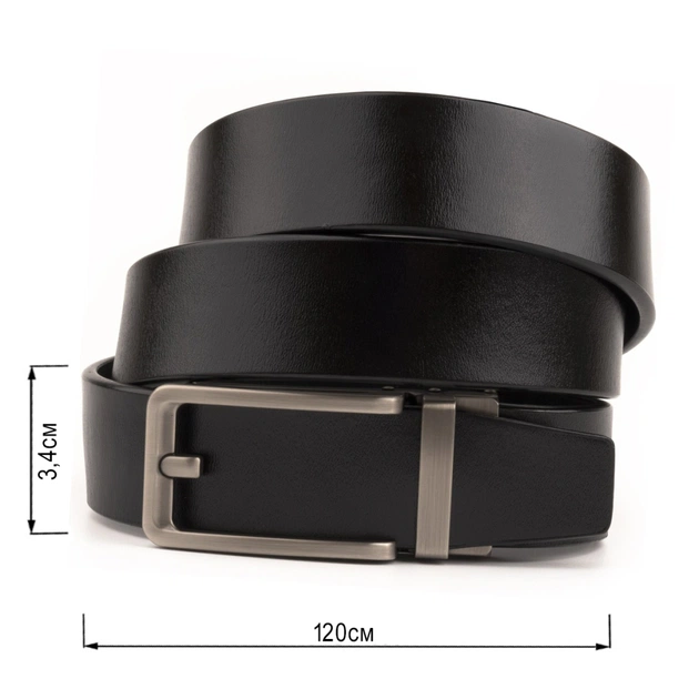 Ремінь Vintage З автоматичною пряжкою Чорний (20306) - зображення 3