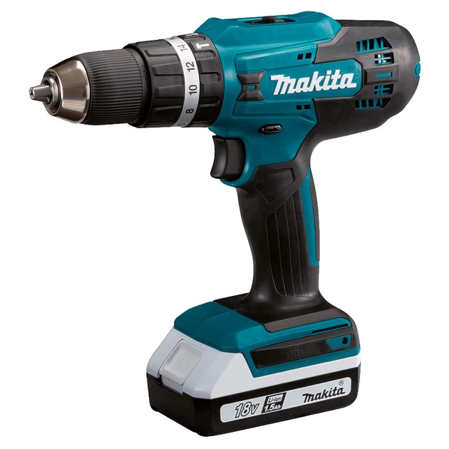 Шуруповерт Makita з ударом, 18V G-Seriesт, 2x1,5Ah, кейс, 42/24Нм (HP488D002) - изображение 1