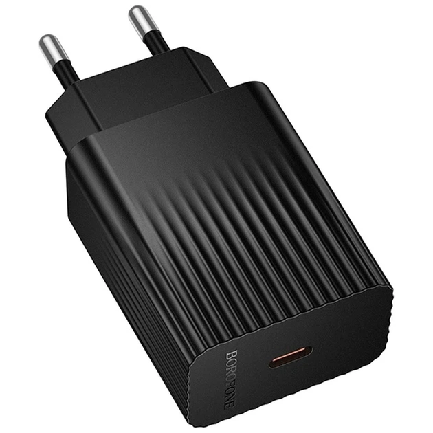Зарядний пристрій BOROFONE BAS75A USB-C PD30W black (6941991122811) - зображення 1