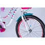 Велосипед Formula 20" Kid FLOWER PREMIUM BH рама-10" ST 2026 білий з рожевим та бірюзовим (OPS-FRK-20-244) - зменшене зображення 2