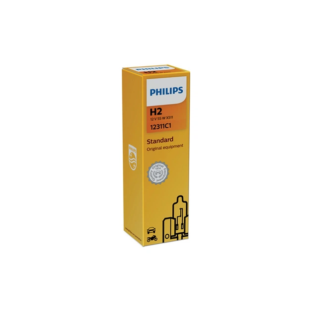 Автолампа Philips галогенова 55W (12311 C1) - изображение 1