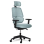 Офісне крісло Mealux Leo Air Plus Grey / Blue (Y-546 KBGL) - зменшене зображення 1