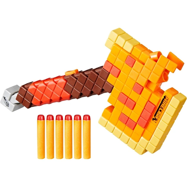 Іграшкова зброя Hasbro Бластер-сокира NERF Minecraft Firebrand (F8953) - изображение 1