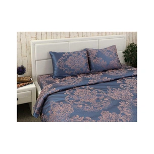 Постільна білизна Руно АЖ Блакитна сатин набивна двоспальна (655.137АЖ_Блакитна) зображення 1