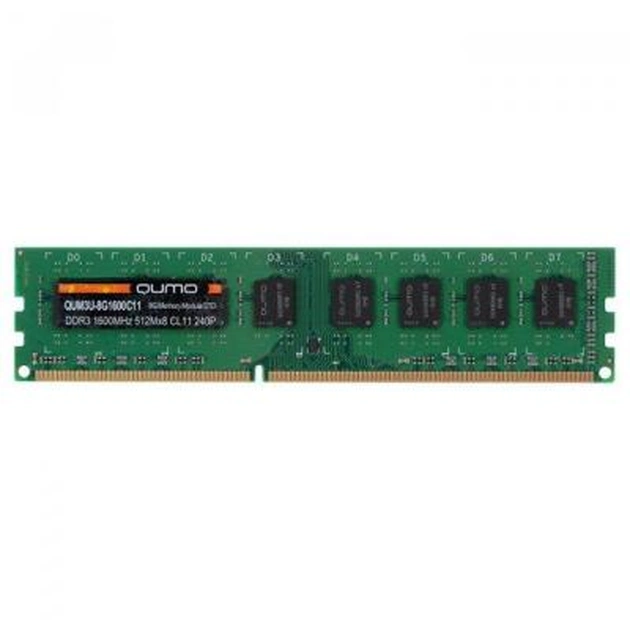 Модуль пам'яті для комп'ютера DDR3L 8GB 1600 MHz Qumo (QUM3U-8G1600C11L) - изображение 1