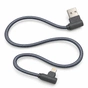 Дата кабель USB 2.0 AM to Lightning 1.0m 2.4A textile 90° corner gray XoKo (XK-CTL-005-GR) - зменшене зображення 3