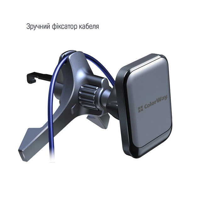 Універсальний автотримач ColorWay Magnetic Air Vent-6 (360° rotation) Gray (CW-CHM16-GR) - picture 8