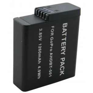 Акумулятор до фото/відео Extradigital GoPro HERO 5, 1260 mAh (BDG2693) зображення 1