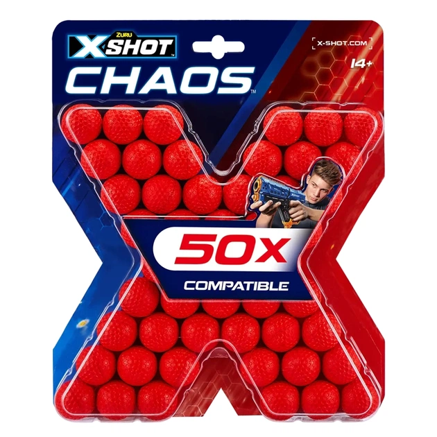 Іграшкова зброя Zuru X-Shot Набір кульок CHAOS (50 шт.) (36327Z) - изображение 1