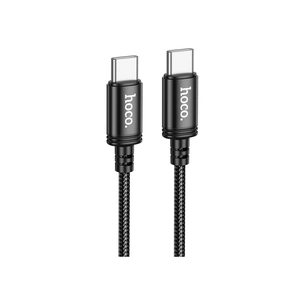 Дата кабель USB-C to USB-C 1.0m Wind 60W X89 black HOCO (6931474784384) зображення 1