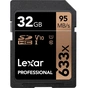 Карта пам'яті Lexar 32GB SDHC class 10 UHS-I U1 V10 633x Professional (LSD32GCB633) - зменшене зображення 1
