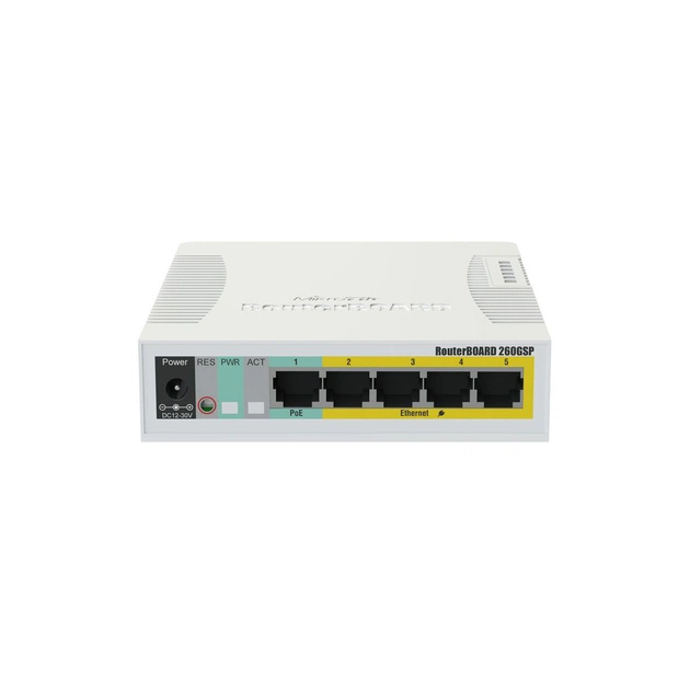 Коммутатор сетевой Mikrotik RB260GSP (CSS106-1G-4P-1S) - изображение 1