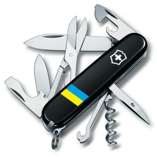 Ніж Victorinox Climber Ukraine Black "Прапор України" (1.3703.3_T1100u) зображення 1