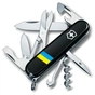 Ніж Victorinox Climber Ukraine Black "Прапор України" (1.3703.3_T1100u) - зменшене зображення 1