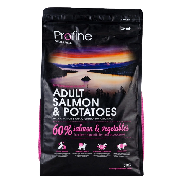 Сухий корм для собак Profine Adult Salmon з лососем і картоплею 3 кг (8595602517589) - зображення 1