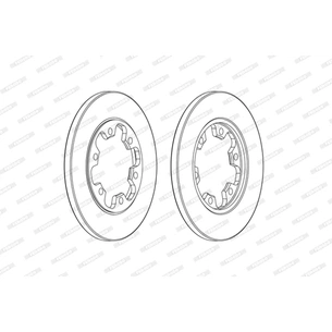 Гальмівний диск FERODO DDF2485C зображення 1