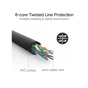Патч-корд 20м, U/UTP Cat 6 CCA Lan Cable NW102 Black Ugreen (20166) - уменьшенное изображение 6