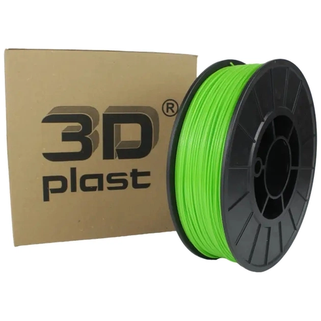 Пластик для 3D-принтера 3Dplast PETG 1.75мм, 0.85кг, green grass (3DPTG17508HRB) - зображення 1