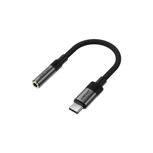 Перехідник USB-C to 3.5mm F 0.15m DAC audio black Acefast (6974316285281) picture 1