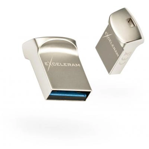 USB флеш накопичувач eXceleram 64GB U7M Series Silver USB 3.1 Gen 1 (EXU3U7MS64) - изображение 1