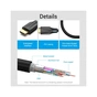 Кабель мультимедійний HDMI M to HDMI M 2.0m 8K cotton braided black Vention (AAUBH) - зменшене зображення 6