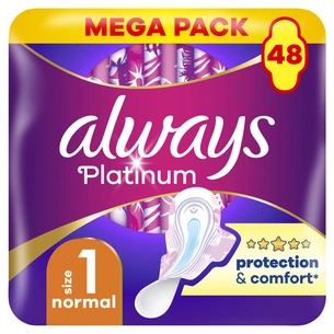Гігієнічні прокладки Always Platinum Normal Розмір 1 48 шт. (8700216784719) изображение 1