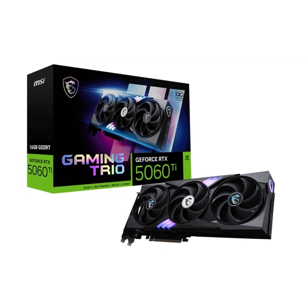 Відеокарта MSI GeForce RTX5060Ti 16Gb GAMING TRIO OC (RTX 5060 Ti 16G GAMING TRIO OC) - зображення 5