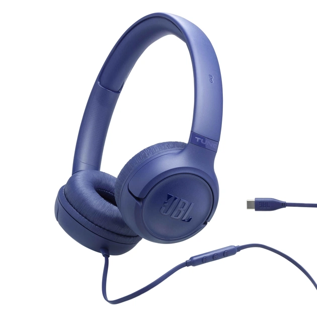 Наушники JBL Tune 530C USB-C Blue (JBLT530CBLU) - изображение 1