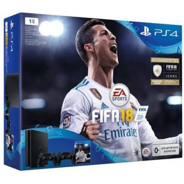 Ігрова консоль Sony PlayStation 4 Slim 1Tb Black (FIFA 18/DS4/ PS+14Day) (9915966) - picture 10