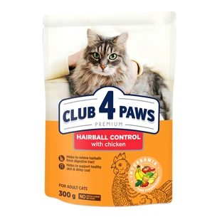 Сухий корм для кішок Club 4 Paws Преміум. З ефектом виведення шерсті 300 г (4820083909313) зображення 1