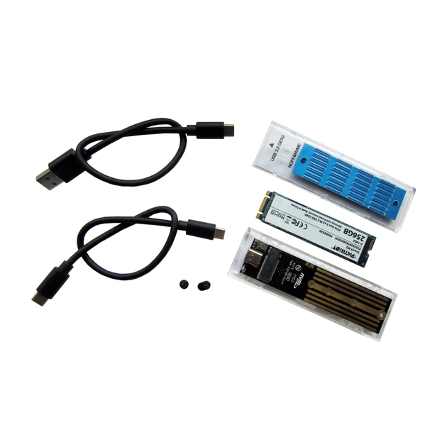 Кишеня зовнішня Dynamode M.2 SSD NVMe/SATA combo ч-з USB3.2 GEN2 Type-C (DM-CAD-SSD09) - picture 9