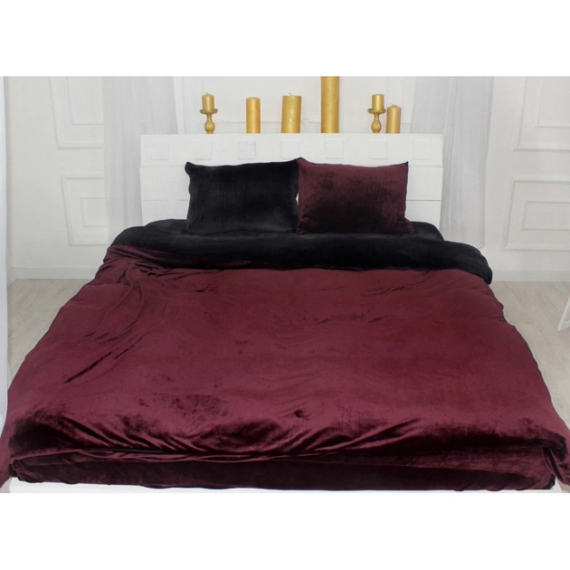 Постільна білизна MirSon Велюр Winter Frost 28-0007 + 28-0002 Poinsettia Velvet 200х220 (2200004007441) - зображення 1